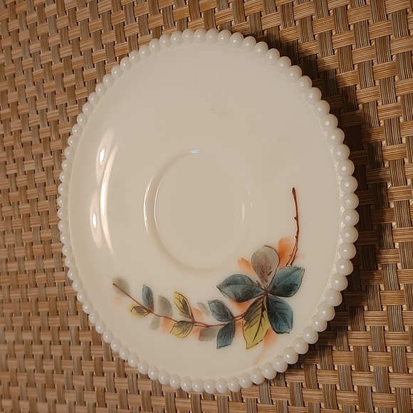 Vintage Milkglass Teacup and Saucer - Picture 3 of 4